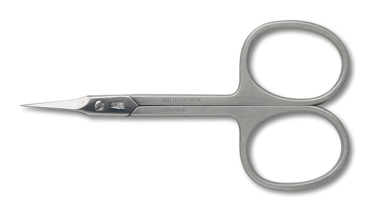 Dreiturm Hautschere Turmspitze  Inox gerade 3.5"/9 cm