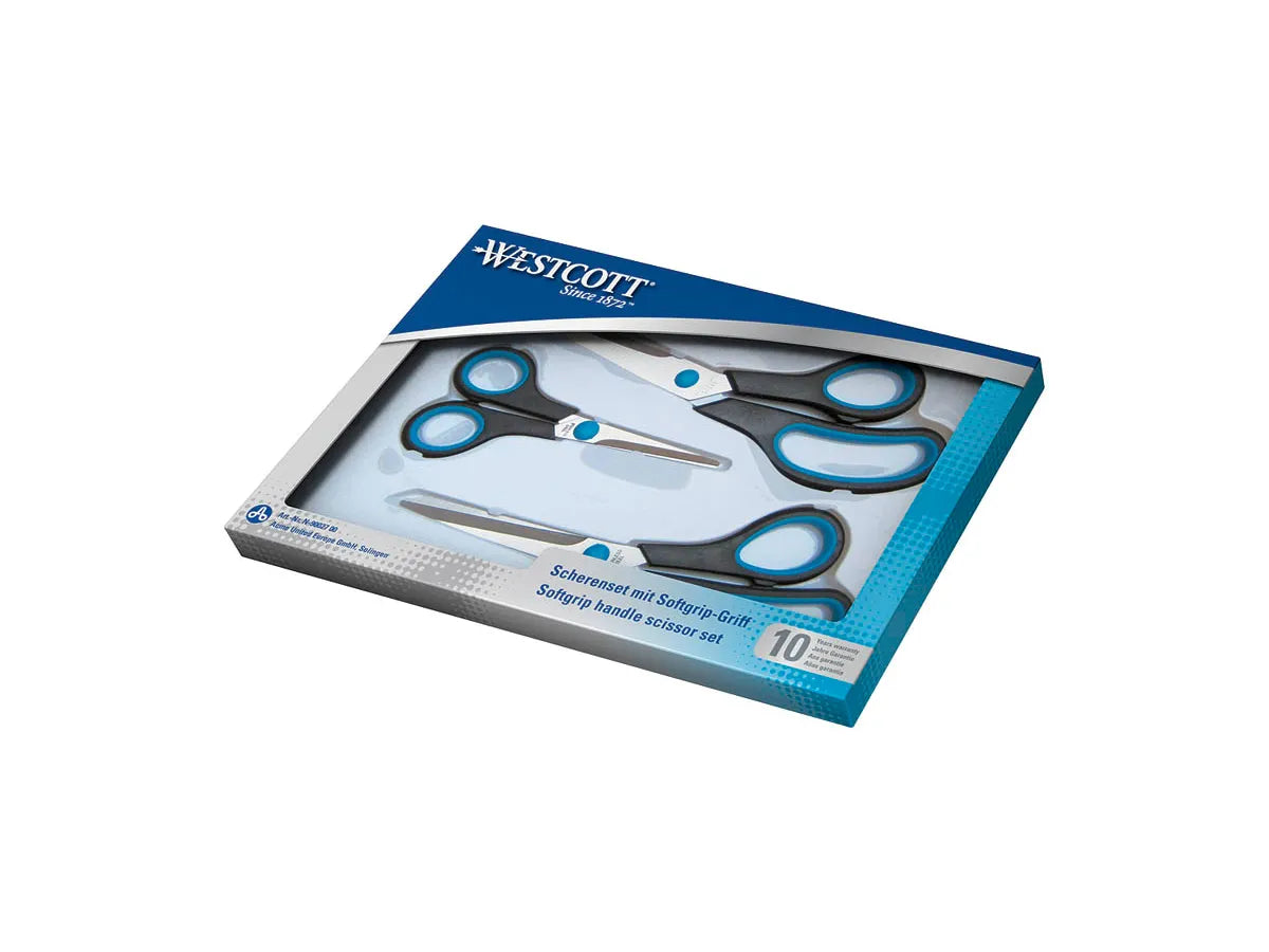 Westcott Easy Grip 3er-Set 13/21/25 cm