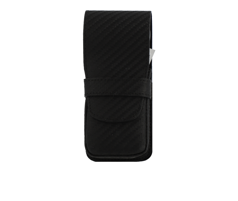 Erbe Solingen Manikür-Etui Carbon aus echtem Leder 4-teilig