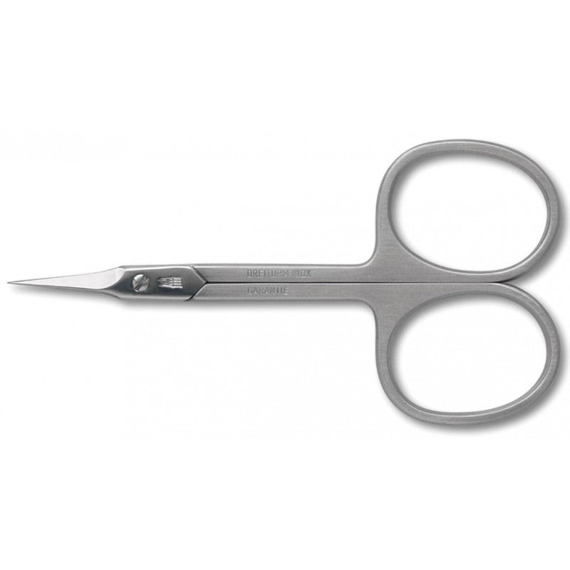 Dreiturm Hautschere gebogen, satiniert, poliert 3.5"/9 cm