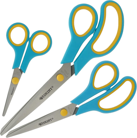 Westcott Easy Grip Schere 3er-Set 14/20.5/24.5 cm