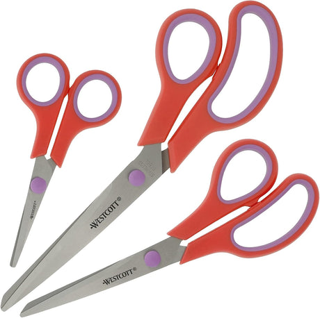 Westcott Easy Grip Schere 3er-Set 14/20.5/24.5 cm