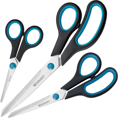 Westcott Easy Grip Schere 3er-Set 14/20.5/24.5 cm